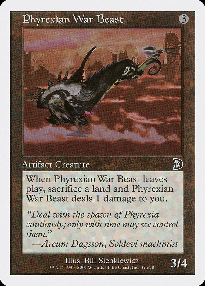 Phyrexian War Beast (Signature on Left) [Deckmasters] | Eastridge Sports Cards & Games