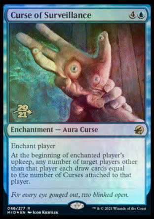 Curse of Surveillance [Innistrad: Midnight Hunt Prerelease Promos] | Eastridge Sports Cards & Games