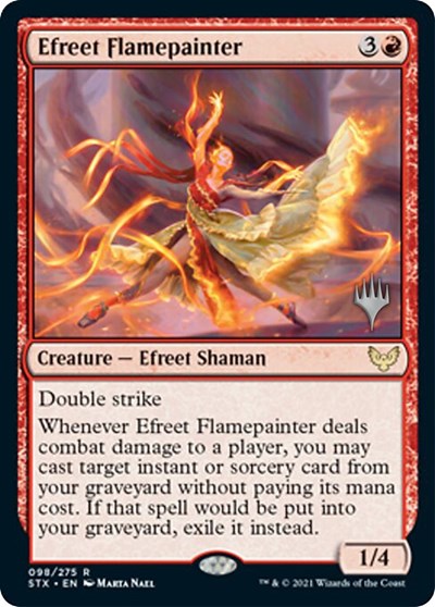 Efreet Flamepainter (Promo Pack) [Strixhaven: School of Mages Promos] | Eastridge Sports Cards & Games