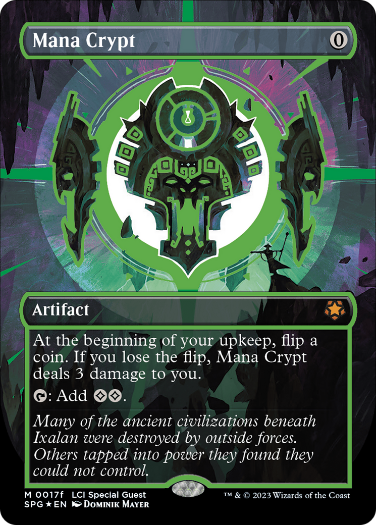 Mana Crypt (0017f) (Borderless) [The Lost Caverns of Ixalan Special Guests] | Eastridge Sports Cards & Games