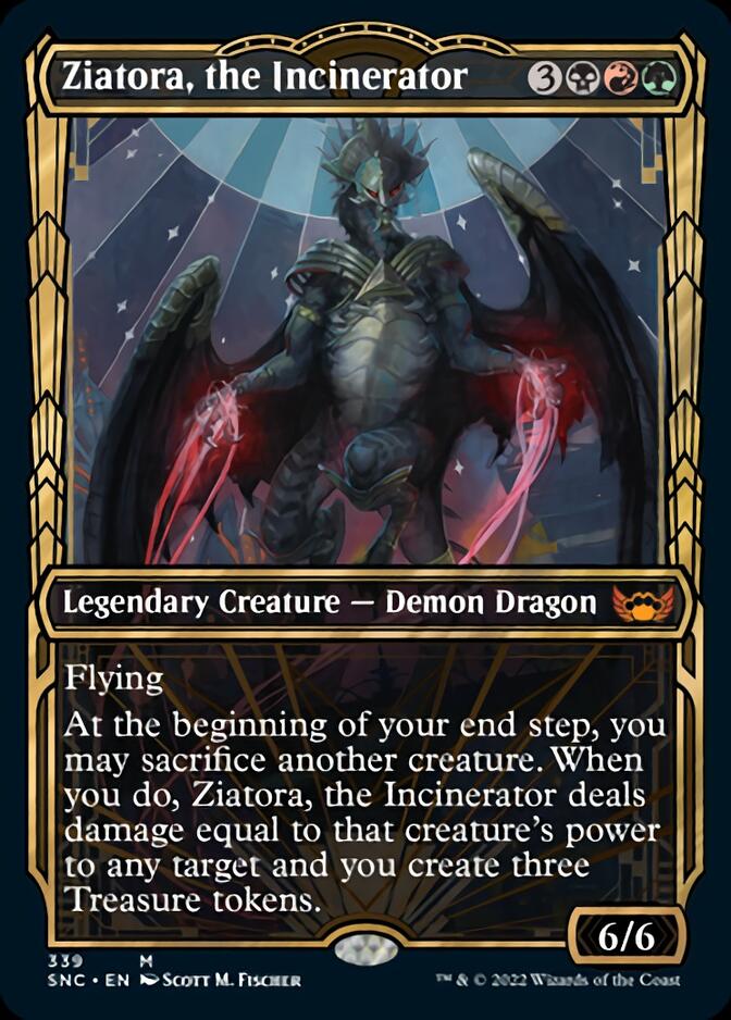 Ziatora, the Incinerator (Showcase Golden Age) [Streets of New Capenna] | Eastridge Sports Cards & Games