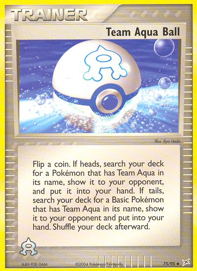 Team Aqua Ball (75/95) [EX: Team Magma vs Team Aqua] | Eastridge Sports Cards & Games