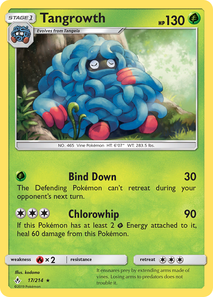 Tangrowth (17/214) [Sun & Moon: Unbroken Bonds] | Eastridge Sports Cards & Games