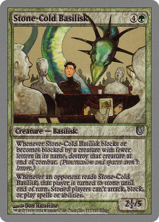 Stone-Cold Basilisk [Unhinged] | Eastridge Sports Cards & Games