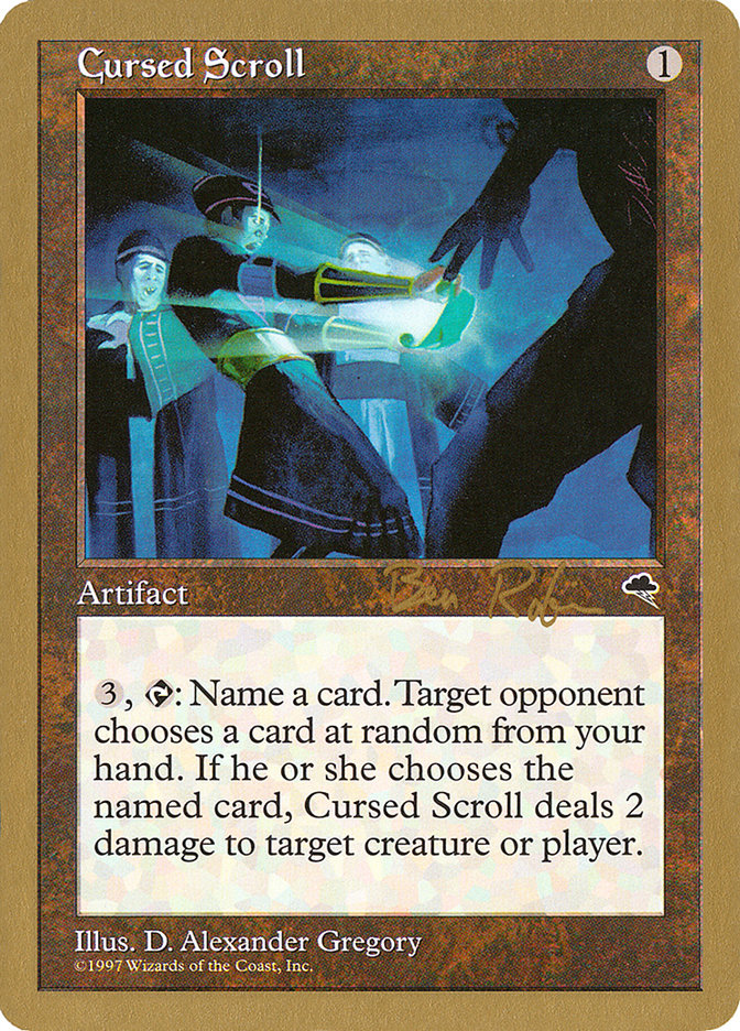 Cursed Scroll (Ben Rubin) [World Championship Decks 1998] | Eastridge Sports Cards & Games