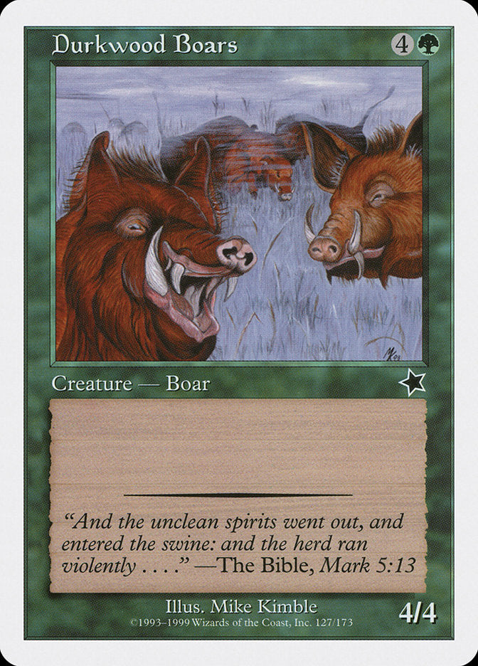 Durkwood Boars [Starter 1999] | Eastridge Sports Cards & Games