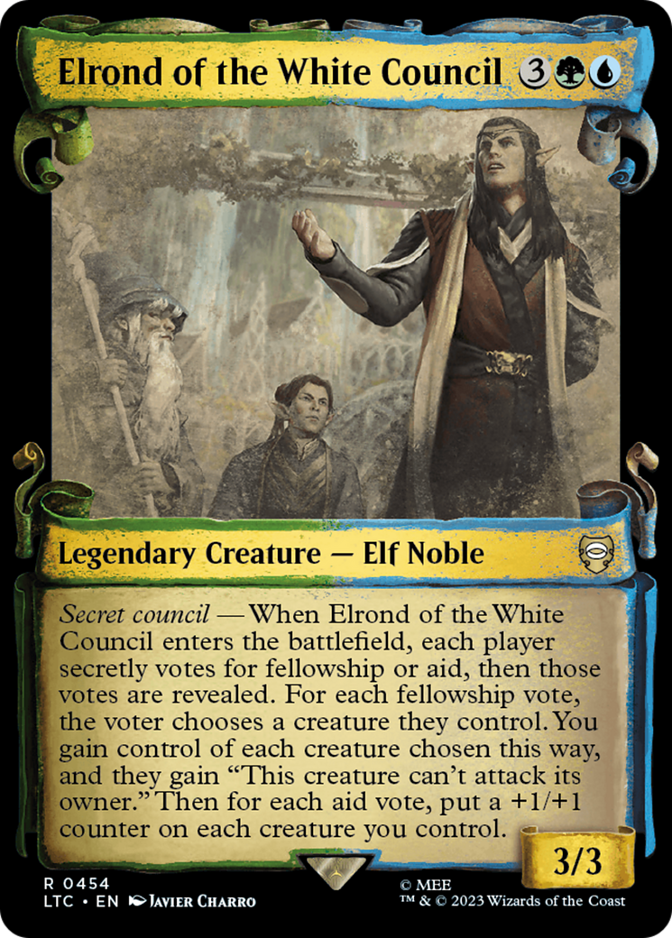 Elrond of the White Council [The Lord of the Rings: Tales of Middle-Earth Commander Showcase Scrolls] | Eastridge Sports Cards & Games