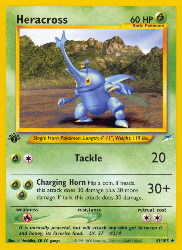 Heracross (41/105) [Neo Destiny 1st Edition] | Eastridge Sports Cards & Games