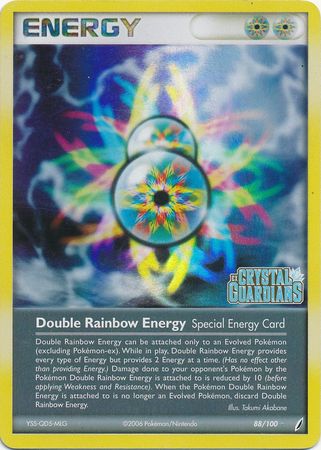 Double Rainbow Energy (88/100) (Stamped) [EX: Crystal Guardians] | Eastridge Sports Cards & Games