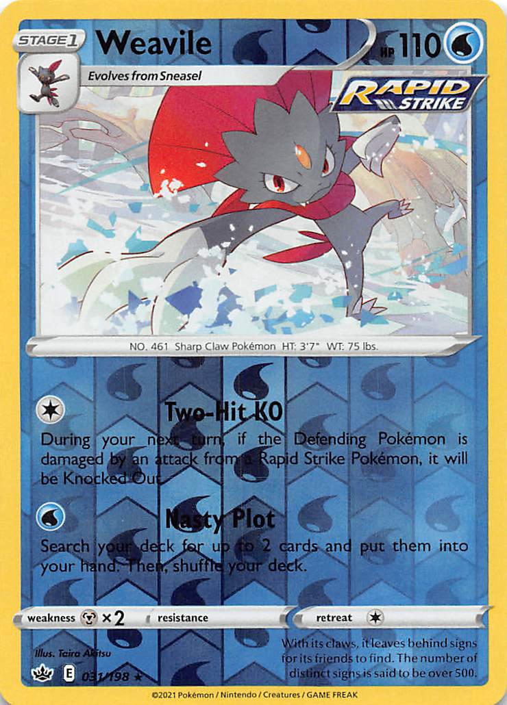 Weavile (031/198) [Sword & Shield: Chilling Reign] | Eastridge Sports Cards & Games