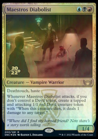 Maestros Diabolist [Streets of New Capenna Prerelease Promos] | Eastridge Sports Cards & Games