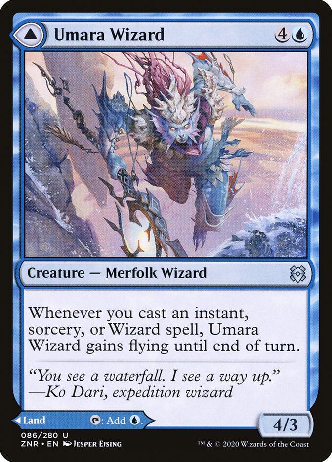 Umara Wizard // Umara Skyfalls [Zendikar Rising] | Eastridge Sports Cards & Games