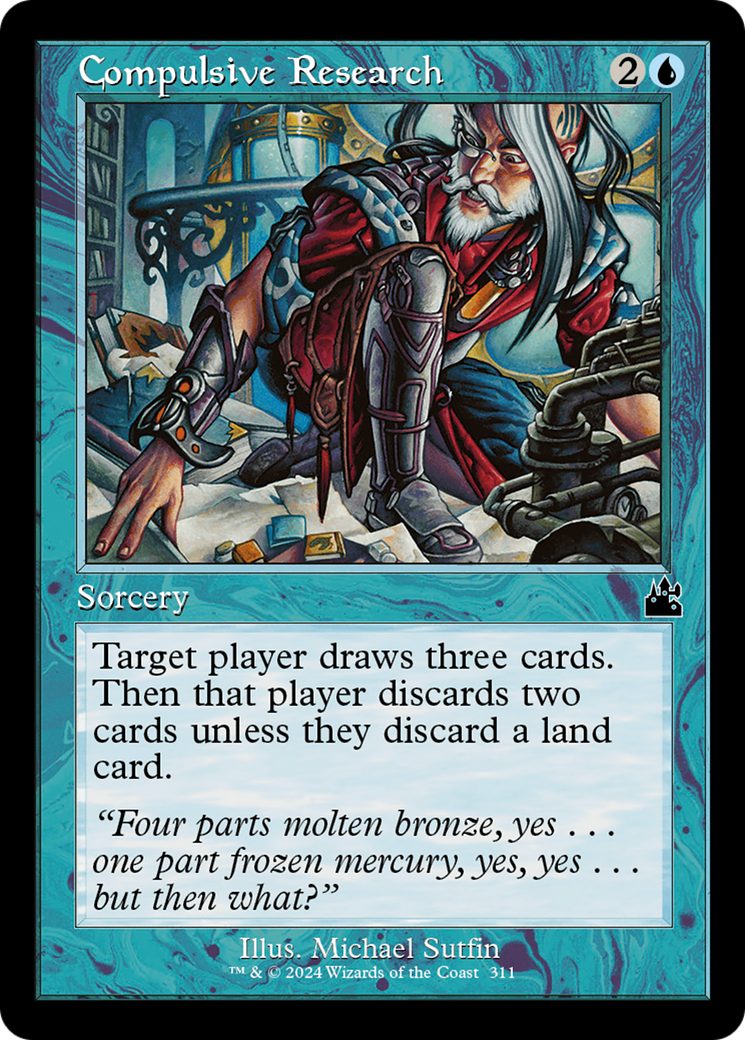 Compulsive Research (Retro Frame) [Ravnica Remastered] | Eastridge Sports Cards & Games