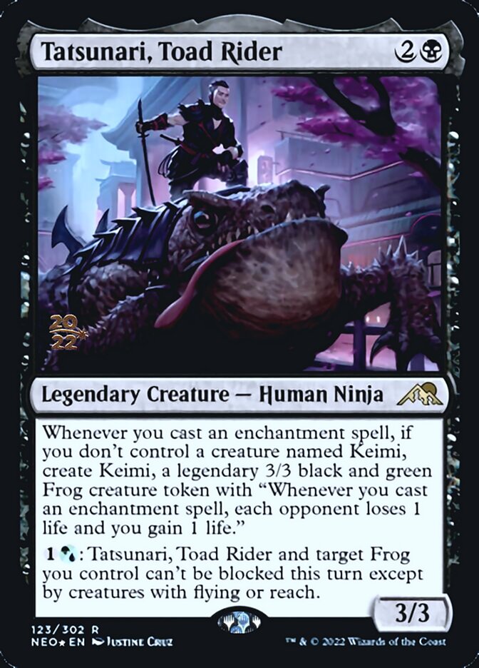 Tatsunari, Toad Rider [Kamigawa: Neon Dynasty Prerelease Promos] | Eastridge Sports Cards & Games