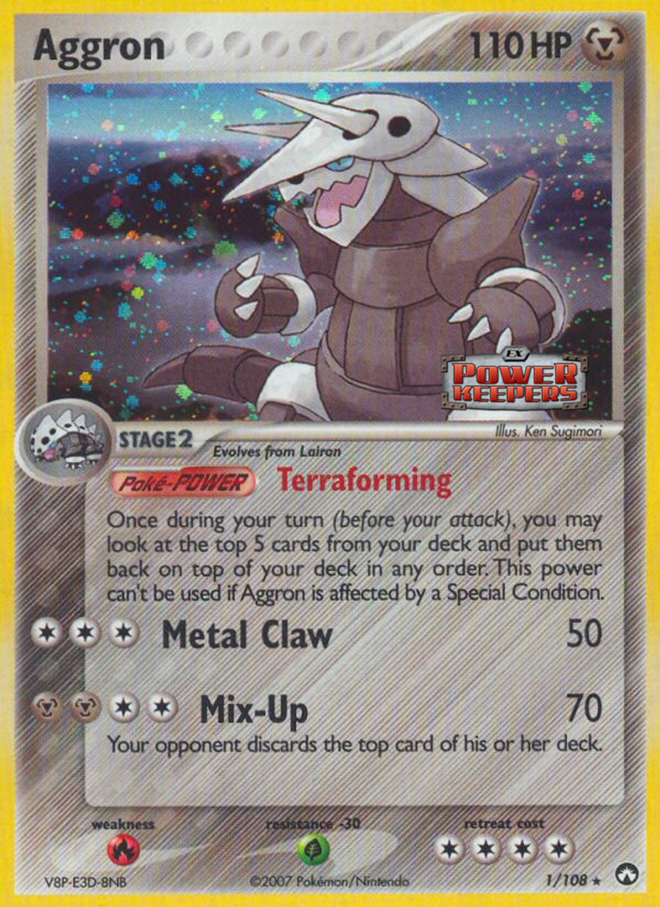 Aggron (1/108) (Stamped) [EX: Power Keepers] | Eastridge Sports Cards & Games