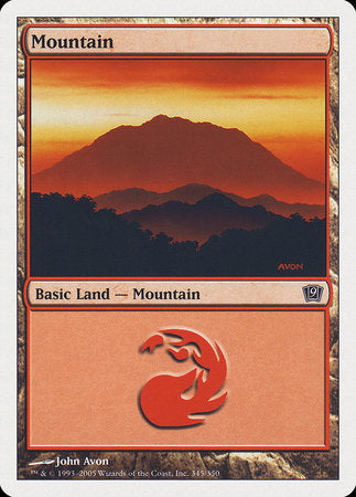 Mountain (345) [Ninth Edition] | Eastridge Sports Cards & Games