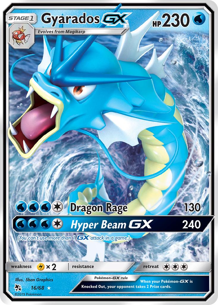 Gyarados GX (16/68) [Sun & Moon: Hidden Fates] | Eastridge Sports Cards & Games