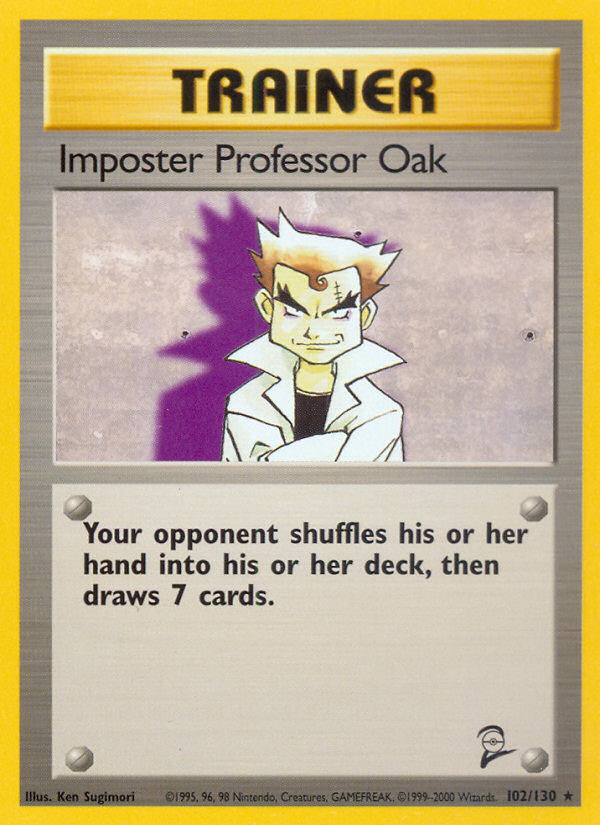 Imposter Professor Oak (102/130) [Base Set 2] | Eastridge Sports Cards & Games
