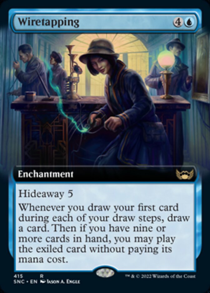 Wiretapping (Extended Art) [Streets of New Capenna] | Eastridge Sports Cards & Games