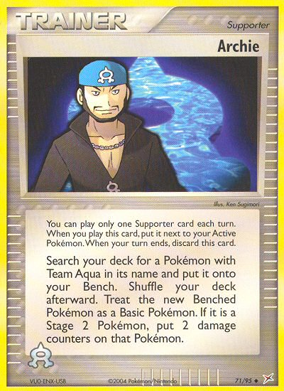 Archie (71/95) [EX: Team Magma vs Team Aqua] | Eastridge Sports Cards & Games