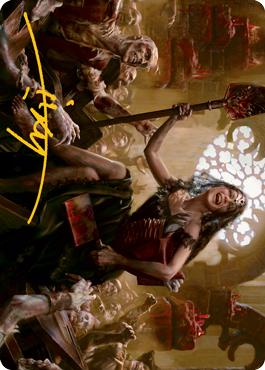 Gisa, Glorious Resurrector Art Card (Gold-Stamped Signature) [Innistrad: Midnight Hunt Art Series] | Eastridge Sports Cards & Games