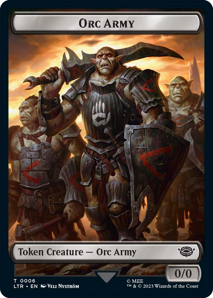 Food (11) // Orc Army (06) Double-Sided Token [The Lord of the Rings: Tales of Middle-Earth Tokens] | Eastridge Sports Cards & Games