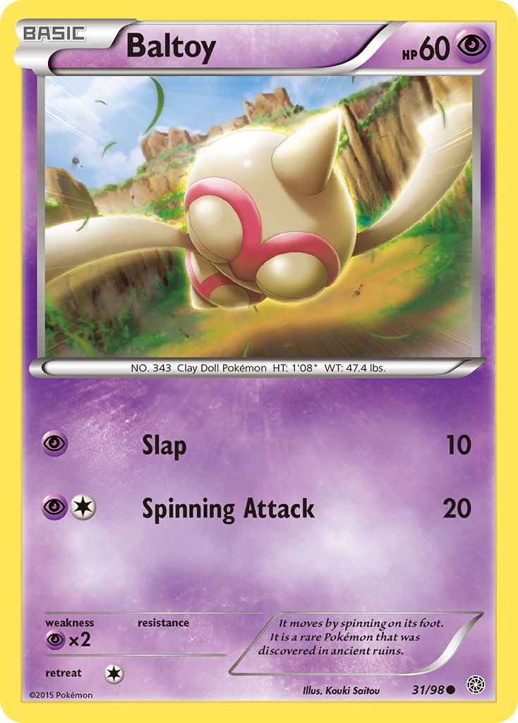 Baltoy (31/98) [XY: Ancient Origins] | Eastridge Sports Cards & Games