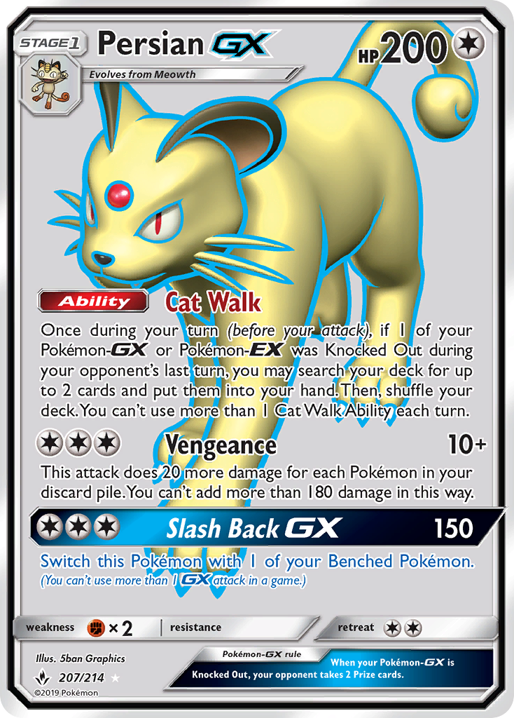 Persian GX (207/214) [Sun & Moon: Unbroken Bonds] | Eastridge Sports Cards & Games