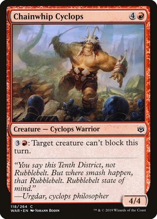 Chainwhip Cyclops [War of the Spark] | Eastridge Sports Cards & Games