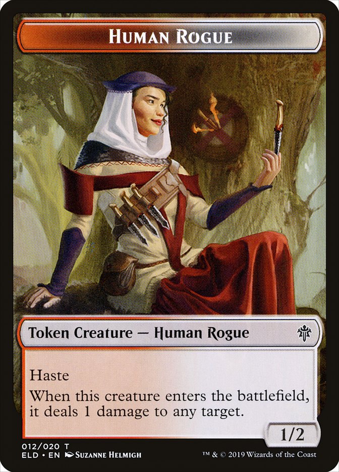 Human Rogue [Throne of Eldraine Tokens] | Eastridge Sports Cards & Games
