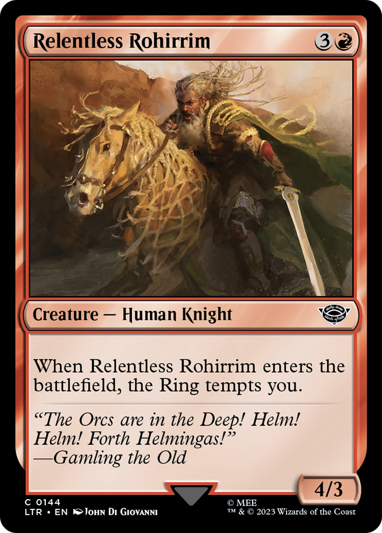 Relentless Rohirrim [The Lord of the Rings: Tales of Middle-Earth] | Eastridge Sports Cards & Games