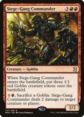 Siege-Gang Commander [Eternal Masters] | Eastridge Sports Cards & Games