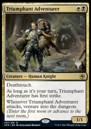 Triumphant Adventurer (Promo Pack) [Dungeons & Dragons: Adventures in the Forgotten Realms Promos] | Eastridge Sports Cards & Games