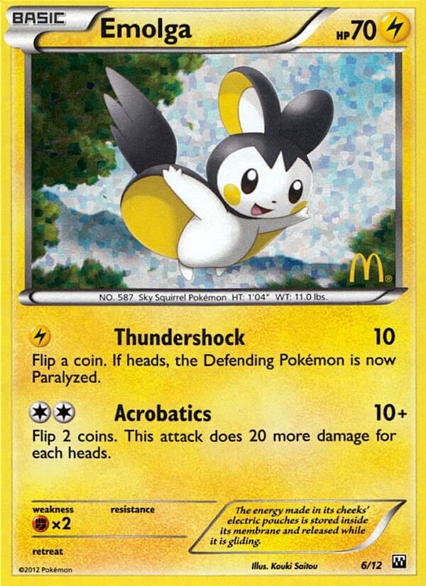 Emolga (6/12) [McDonald's Promos: 2012 Collection] | Eastridge Sports Cards & Games