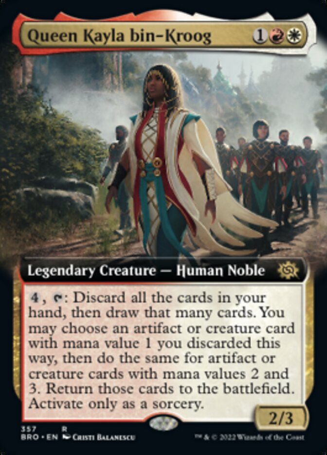 Queen Kayla bin-Kroog (Extended Art) [The Brothers' War] | Eastridge Sports Cards & Games