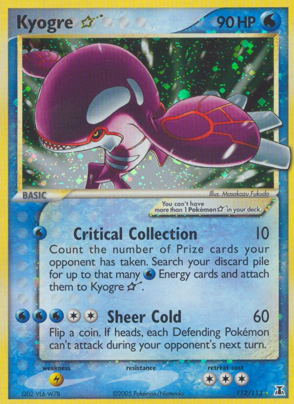 Kyogre Star (112/113) [EX: Delta Species] | Eastridge Sports Cards & Games