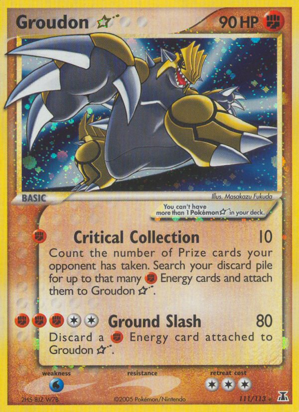 Groudon Star (111/113) [EX: Delta Species] | Eastridge Sports Cards & Games