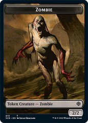 Zombie // Zombie Knight Double-Sided Token [Starter Commander Decks] | Eastridge Sports Cards & Games