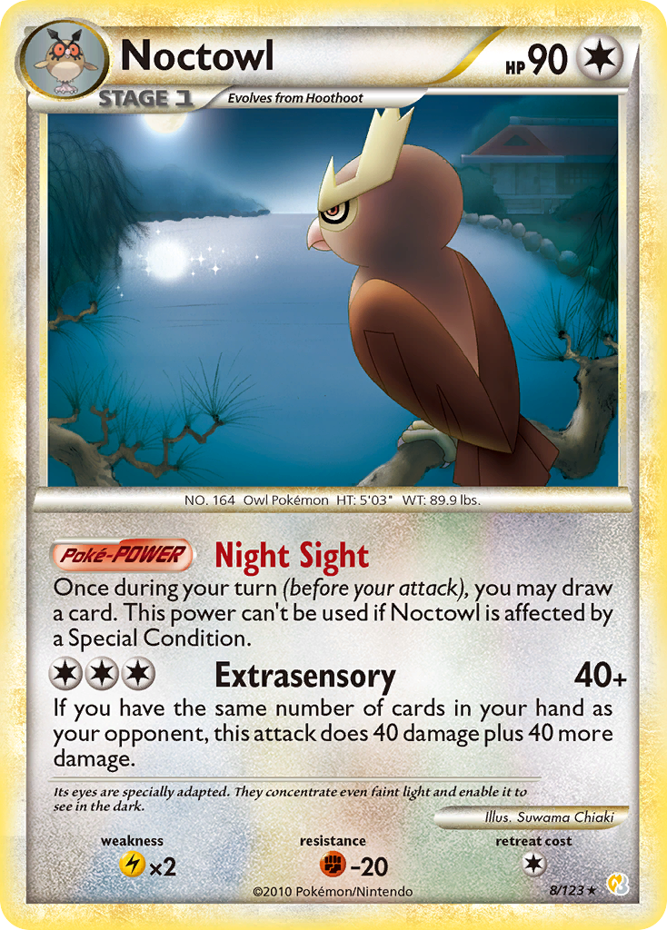 Noctowl (8/123) [HeartGold & SoulSilver: Base Set] | Eastridge Sports Cards & Games