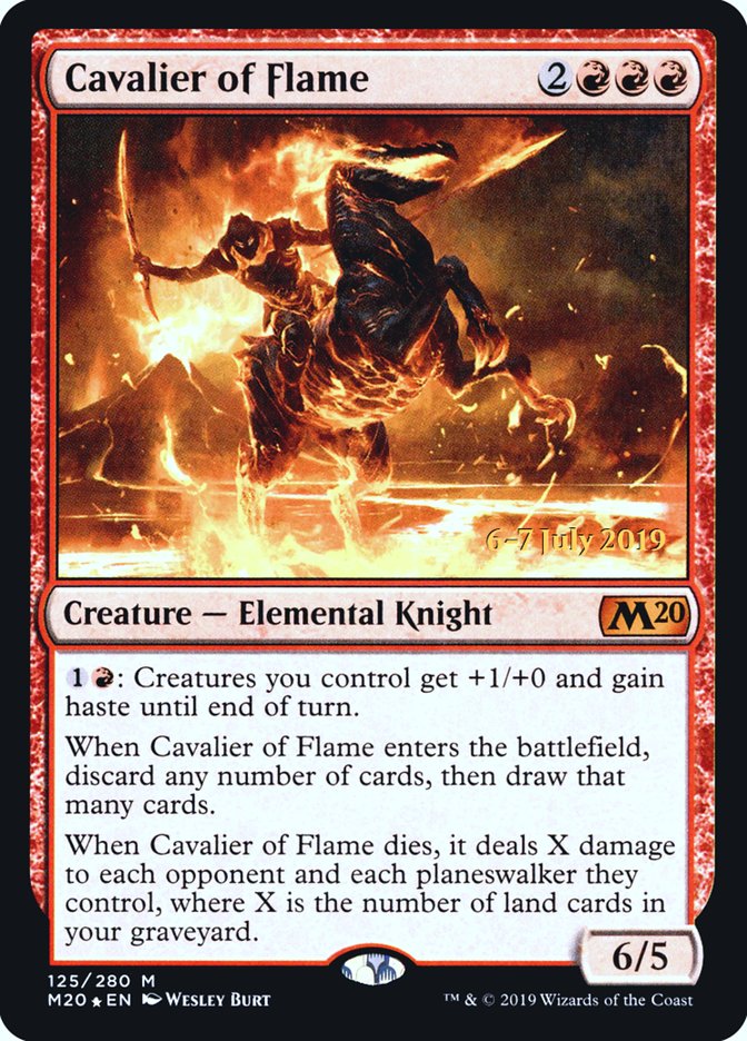 Cavalier of Flame  [Core Set 2020 Prerelease Promos] | Eastridge Sports Cards & Games