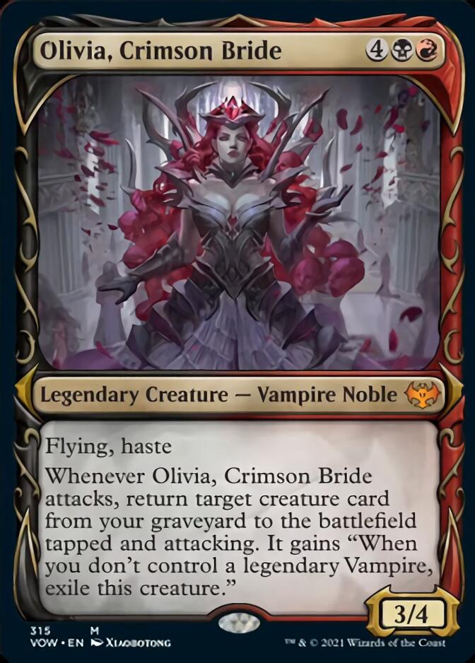 Olivia, Crimson Bride (Showcase Fang Frame) [Innistrad: Crimson Vow] | Eastridge Sports Cards & Games