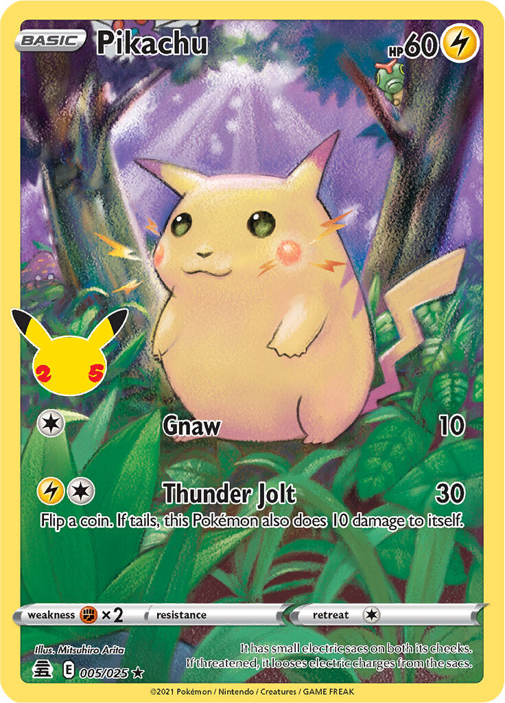 Pikachu (005/025) [Celebrations: 25th Anniversary] | Eastridge Sports Cards & Games