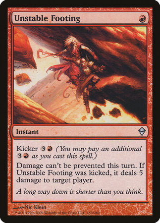 Unstable Footing [Zendikar] | Eastridge Sports Cards & Games