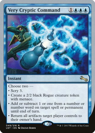 Very Cryptic Command (F) [Unstable] | Eastridge Sports Cards & Games