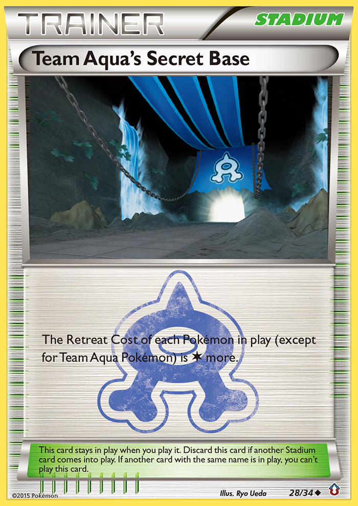 Team Aqua's Secret Base (28/34) [XY: Double Crisis] | Eastridge Sports Cards & Games