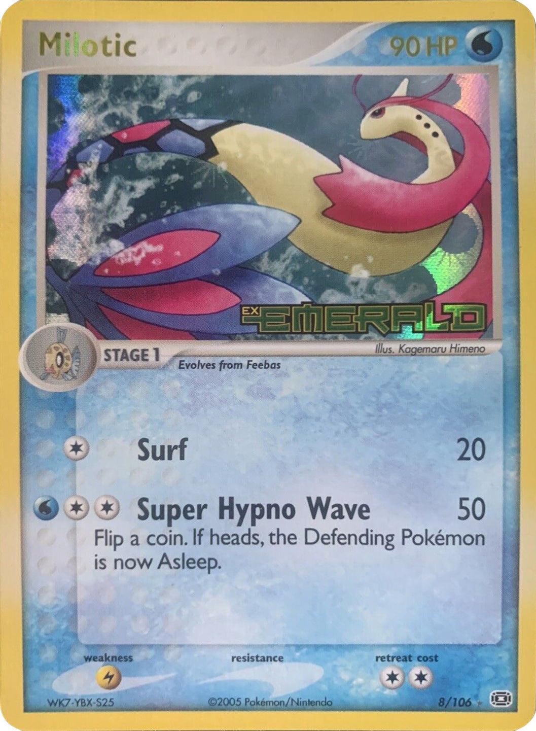 Milotic (8/106) (Stamped) [EX: Emerald] | Eastridge Sports Cards & Games