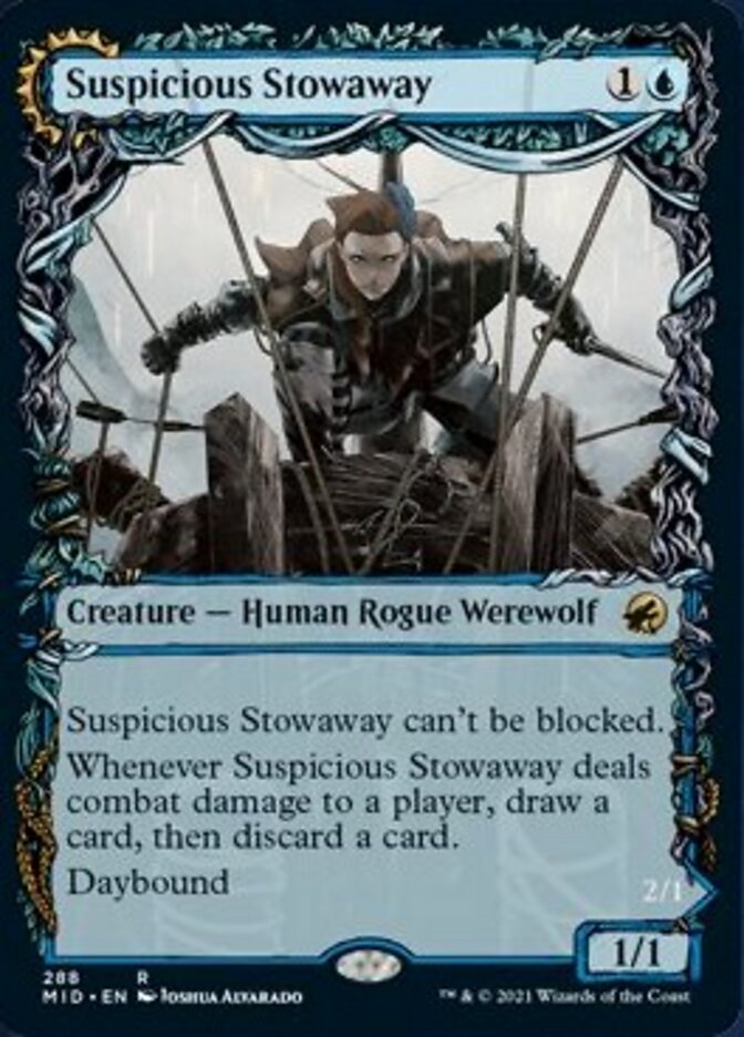 Suspicious Stowaway // Seafaring Werewolf (Showcase Equinox) [Innistrad: Midnight Hunt] | Eastridge Sports Cards & Games