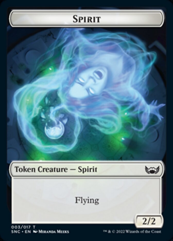 Devil // Spirit Double-sided Token [Streets of New Capenna Tokens] | Eastridge Sports Cards & Games