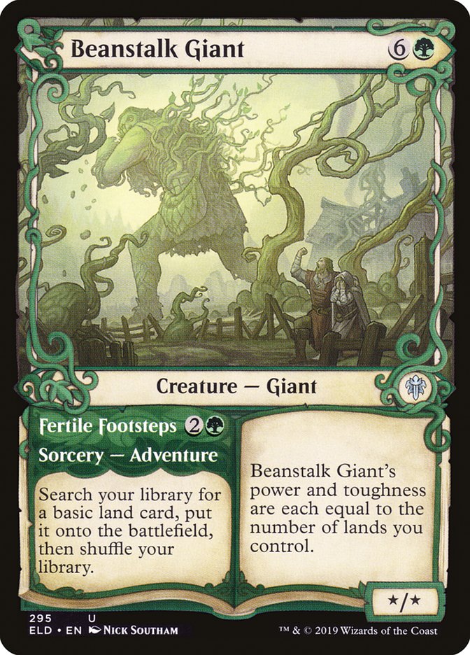 Beanstalk Giant // Fertile Footsteps (Showcase) [Throne of Eldraine] | Eastridge Sports Cards & Games