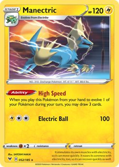 Manectric (052/185) [Sword & Shield: Vivid Voltage] | Eastridge Sports Cards & Games